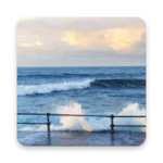 ocean waves live wallpaper android application logo